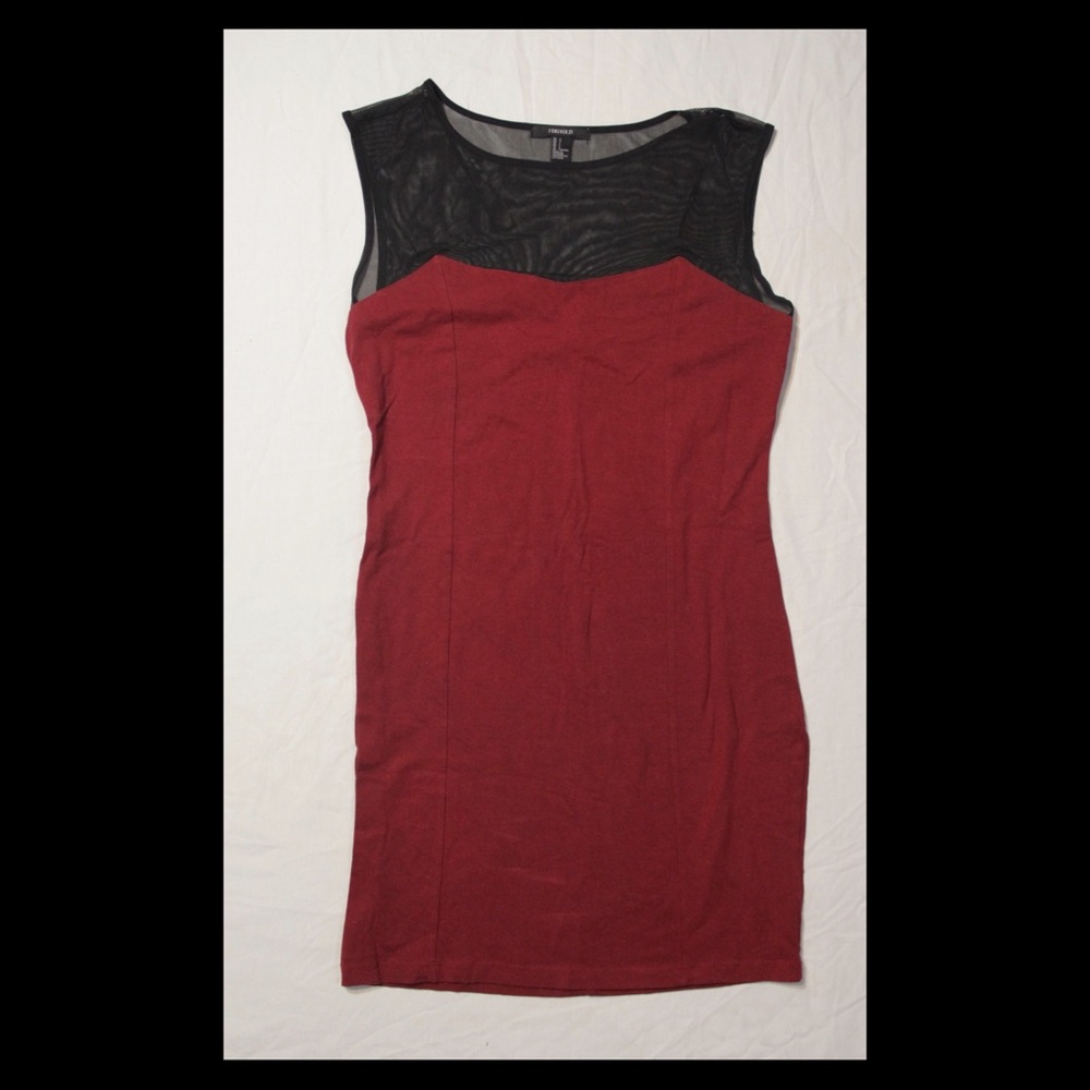Charlotte Russe maroon and black dress